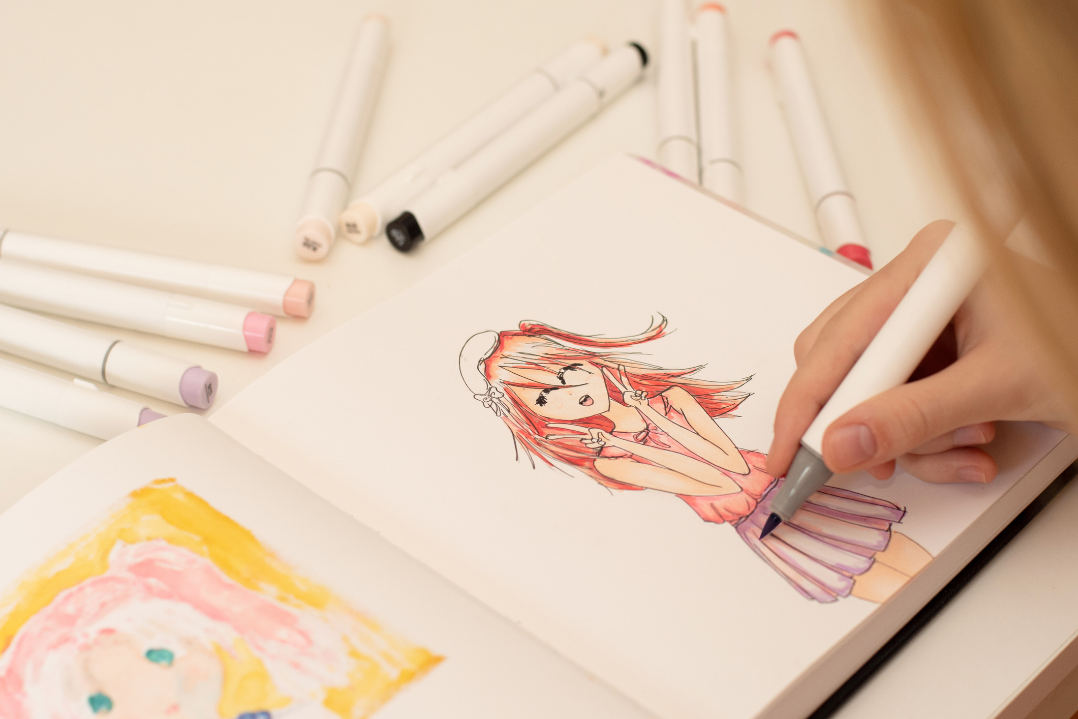 Drawing - Ram From Re:Zero (With Ohuhu Markers!) Anime | Manga - YouTube