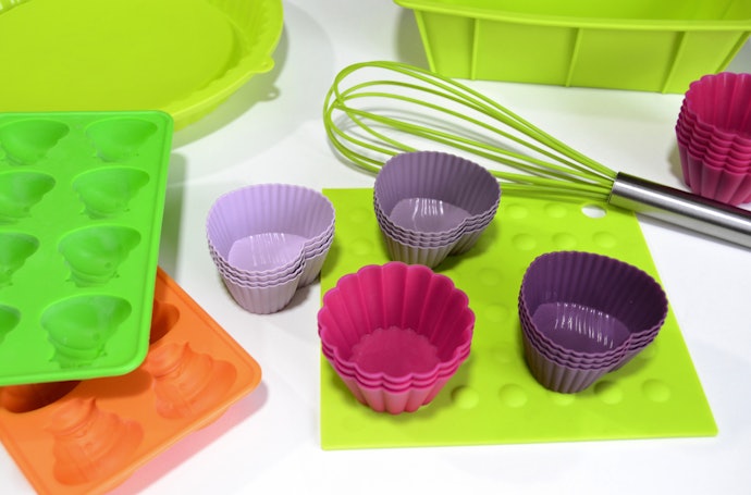 24-Cavity Metal Reinforced Silicone Mini Muffin Pan by Celebrate It™