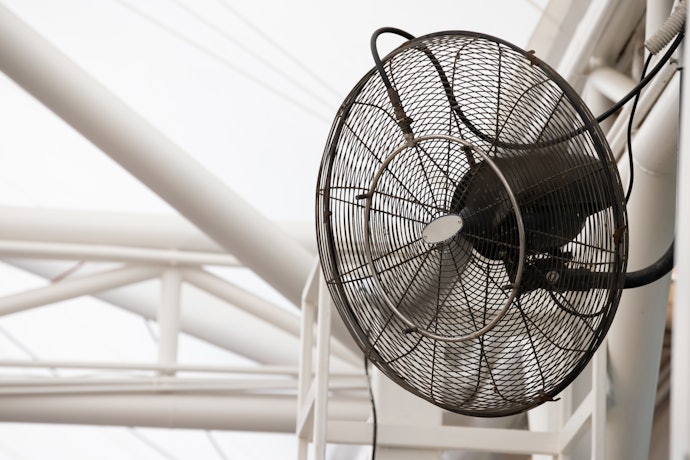 A Wall-Mounted Misting Fan Needs a Permanent Location