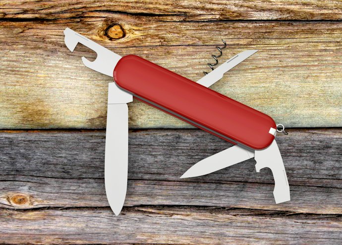 Basic Swiss Knives Have Fewer Tools But Are More Durable