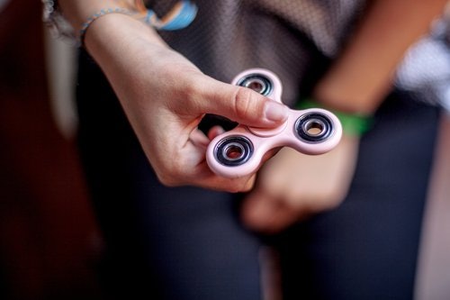 Spinners Are Rotated Using Fingers