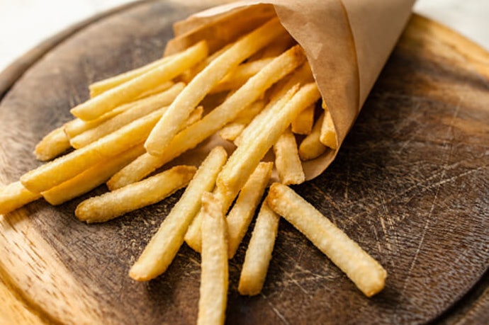 For Fried Food, Use Small but Salty Grains
