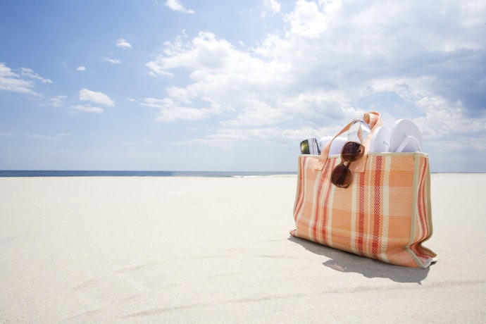 A Lightweight Beach Bag Made With Polyester and Nylon