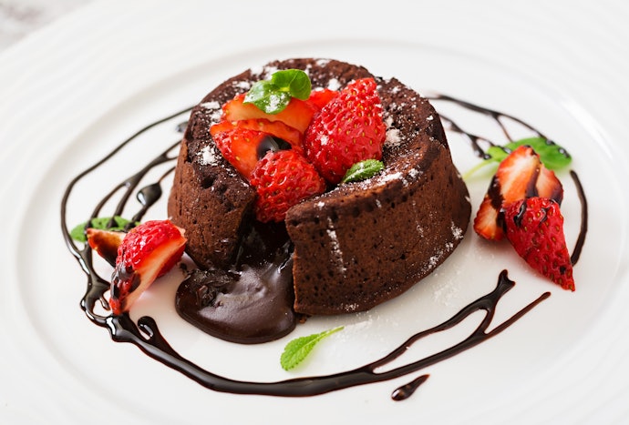 Moist and Gooey Lava Cake