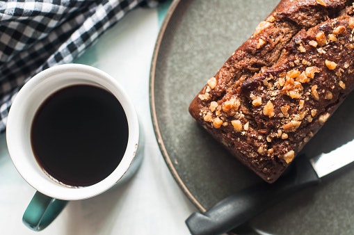 Nuts, Dried Fruits, and Chocolate Chips Give the Banana Bread More Texture
