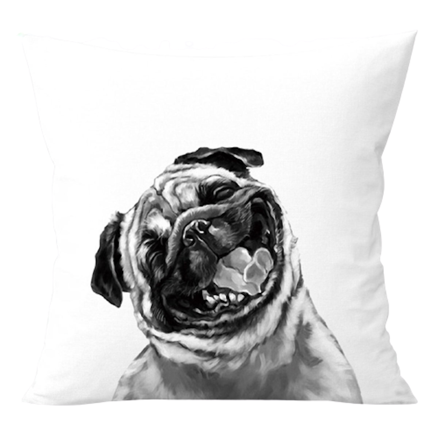 Throw Pillow Cover Canvas Printing Circle Sofa Cushion Cover Living Room  Pillowcase Large Backrest Hugging Pillow Cover