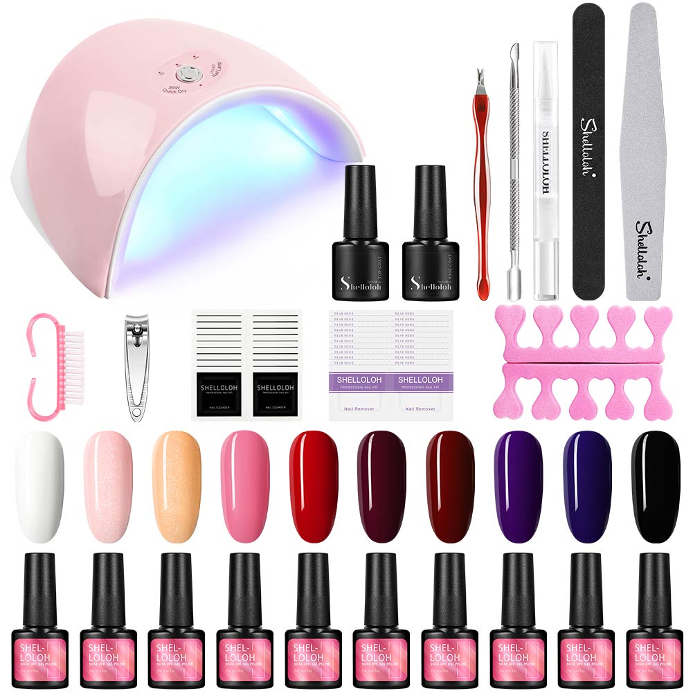 8 Colors Gel Nail Polish Starter Kit With Uv/led Light, Nail Dryer&base Top  Coat, All-in-one Nail Art Tools, Salon/home Diy Manicure Kit, Gift For Her  | Fruugo BH