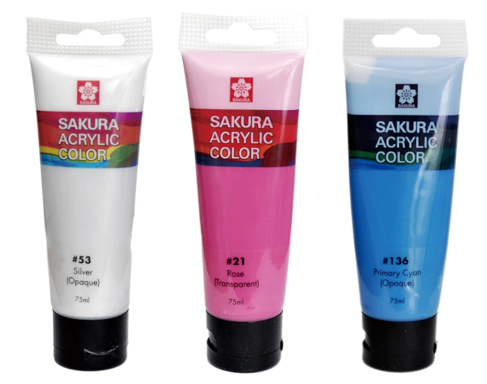 Sakura Acrylic Paint Tubes Translation missing: en-PH.activerecord.decorators.item_part_image/alt