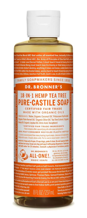 Dr. Bronner's Tea Tree Pure-Castile Liquid Soap Translation missing: en-PH.activerecord.decorators.item_part_image/alt