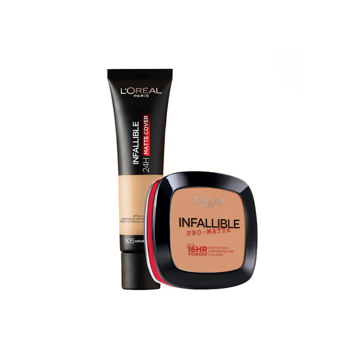L'Oreal Infallible Foundation & Pro-matte Powder Foundation Translation missing: en-PH.activerecord.decorators.item_part_image/alt