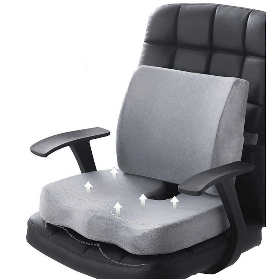 Memory Foam Seat Cushion and Lumbar Pillow Translation missing: en-PH.activerecord.decorators.item_part_image/alt