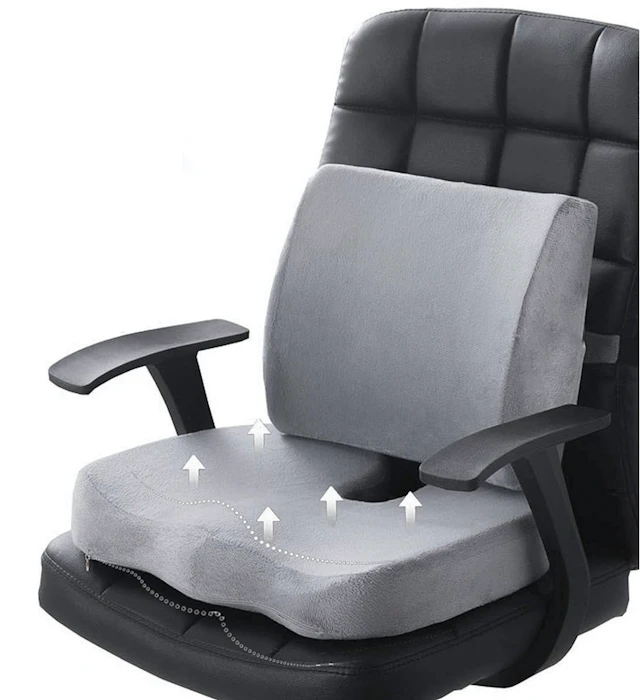 Memory Foam Seat Cushion and Lumbar Pillow Translation missing: en-PH.activerecord.decorators.item_part_image/alt