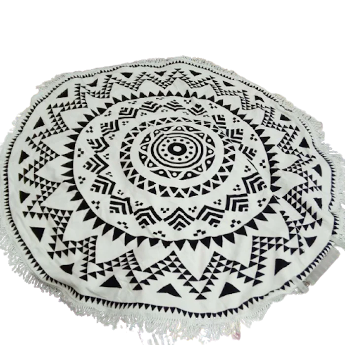 Printed Round Beach Towel Translation missing: en-PH.activerecord.decorators.item_part_image/alt
