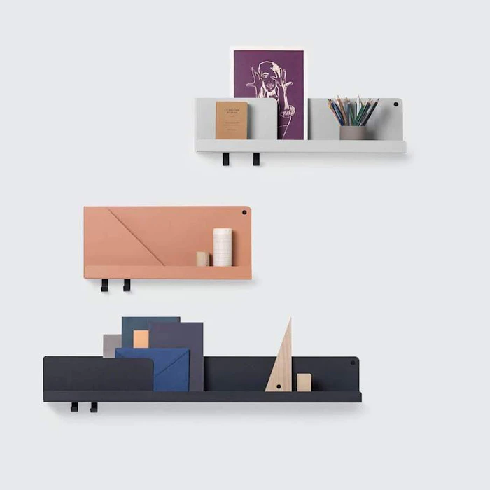 Home22 Scandinavian Folded Metal Shelf Translation missing: en-PH.activerecord.decorators.item_part_image/alt