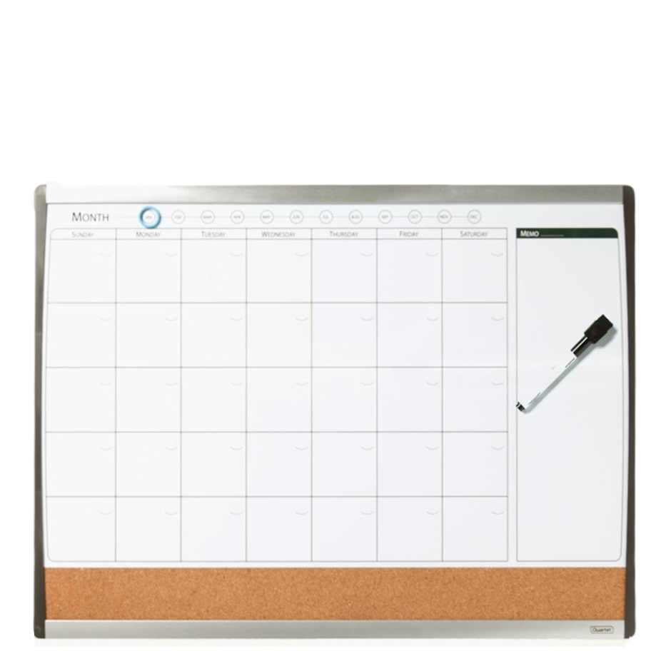Quartet Magnetic Calendar White Board and Cork Translation missing: en-PH.activerecord.decorators.item_part_image/alt