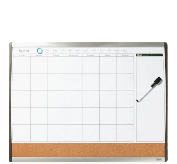 Quartet Magnetic Calendar White Board and Cork Translation missing: en-PH.activerecord.decorators.item_part_image/alt