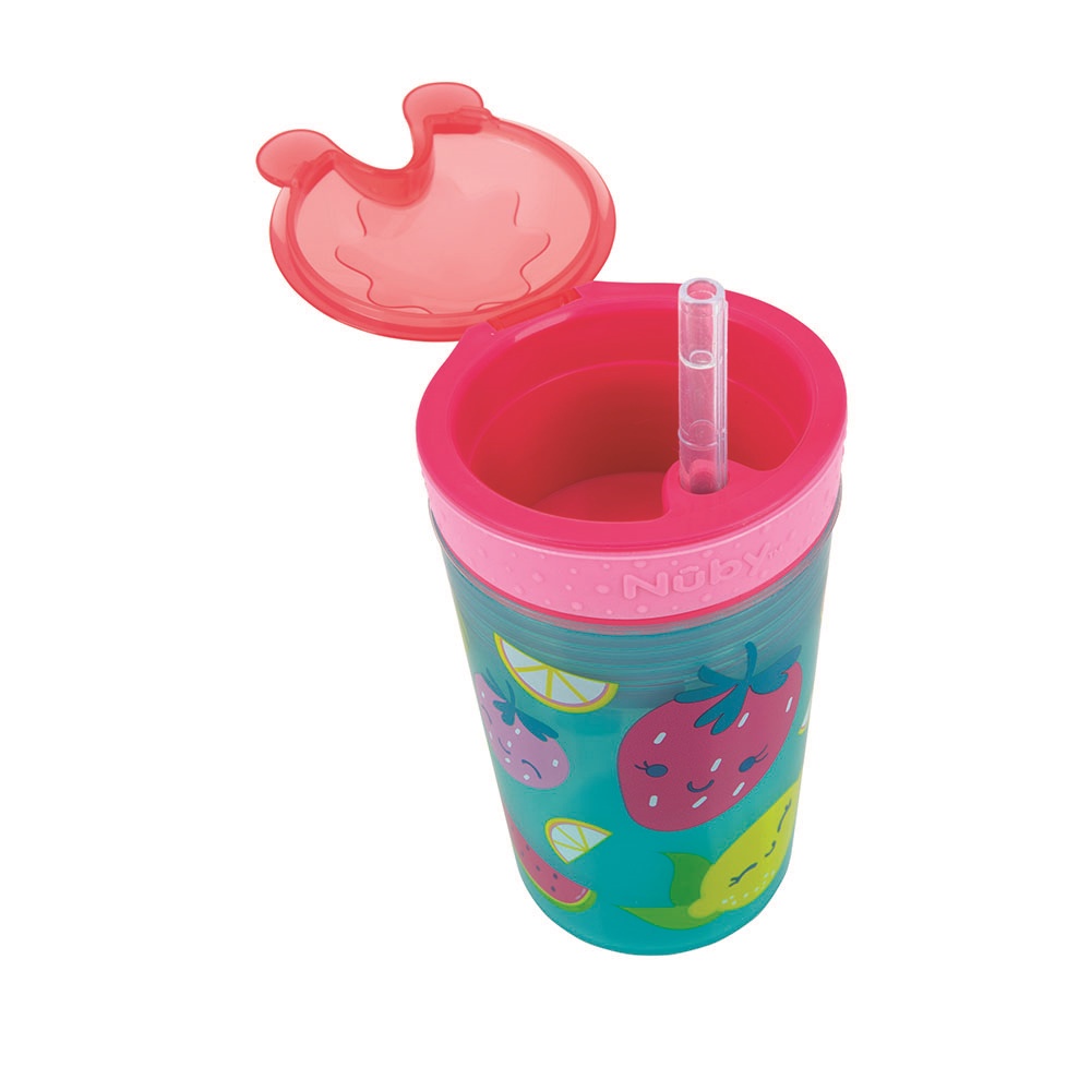 Snack n' Sip Flexible Silicone Straw Cup 3