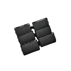 Black Jumbo Size Foam Hair Rollers Pack-of-6