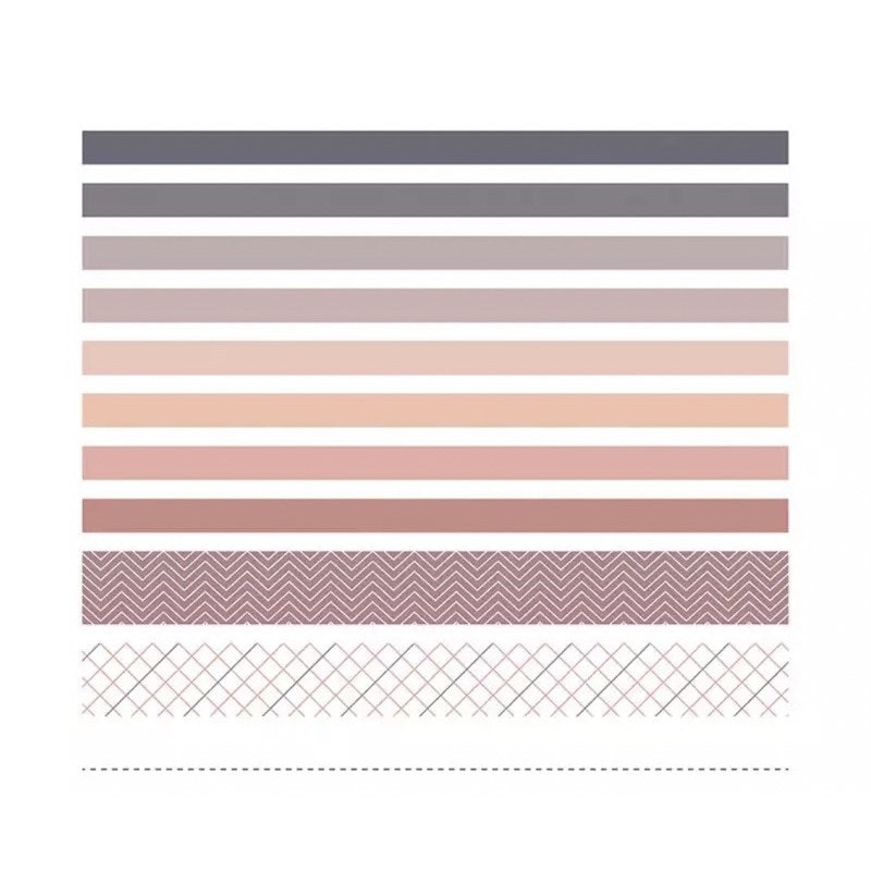 10 Rolls/Set Elegant Swatches Washi Tape 10