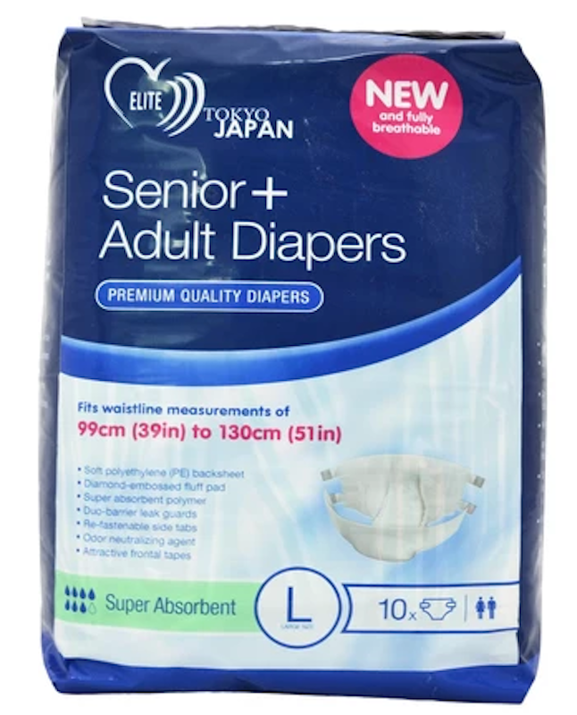Elite Senior+ Premium Quality Adult Diapers 1