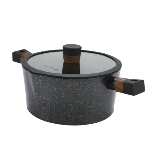 24 cm Non-Stick Marble Round Casserole 1