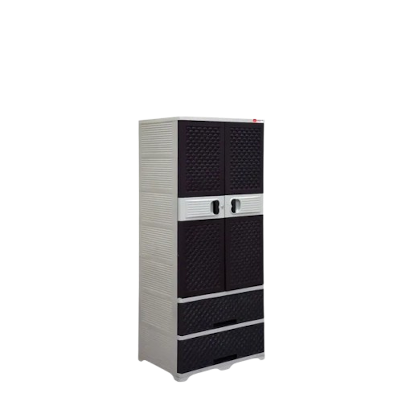 Maple Rattan Wardrobe Cabinet 1