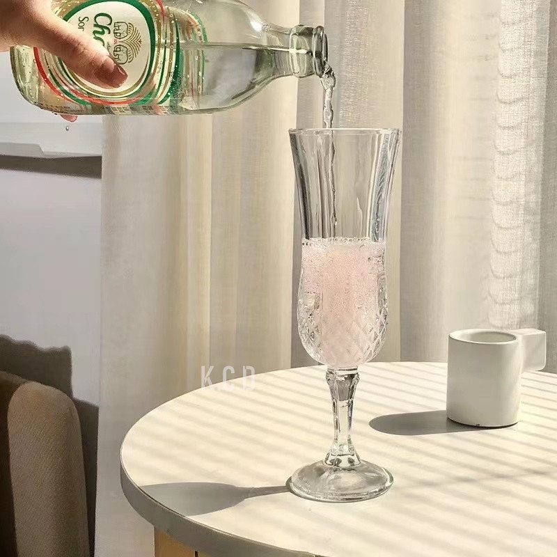 Premium Clear Glass Champagne Flute 3