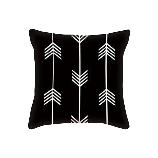 Black and White Throw Pillow Case 3