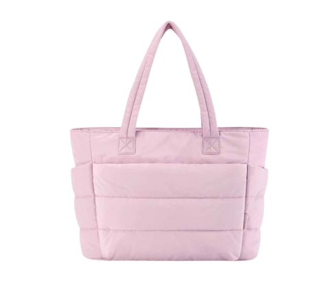 Lightweight Puffy Handbag with Compartments  1