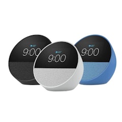 Echo Spot Speaker (2024 release), Smart alarm clock with vibrant sound and Alexa