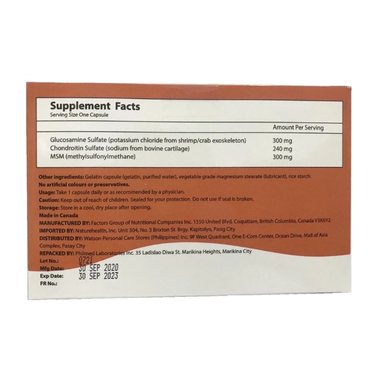 Glucosamine, Chondroitin, MSM 2