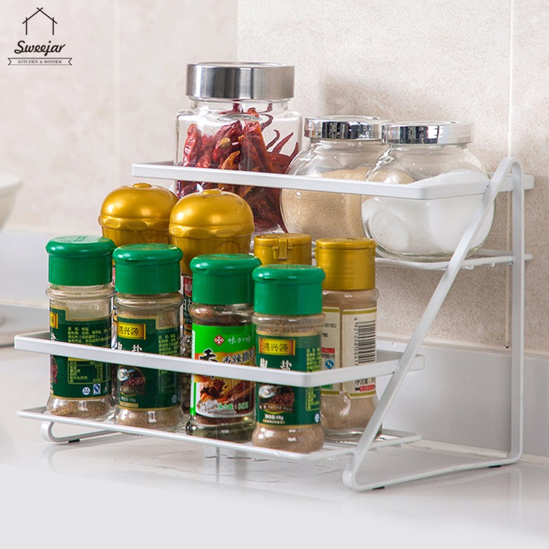 2 Tier Metal Seasoning Organizer Rack 2