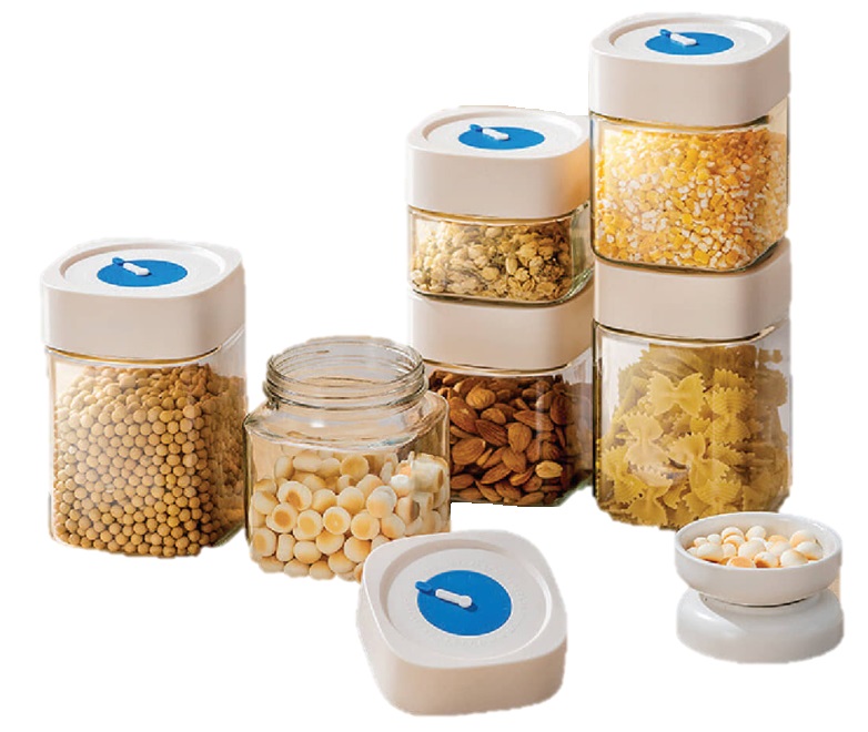 Date Tracking Glass Container 1