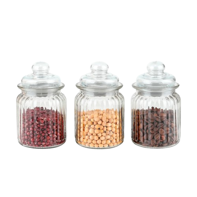 Borosilicate Glass Storage Jar Set 1