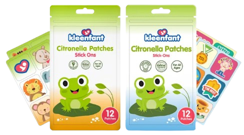 Citronella Stick-On Patches Hypoallergenic Mosquito Repellent Safe for Kids (12pcs) 1