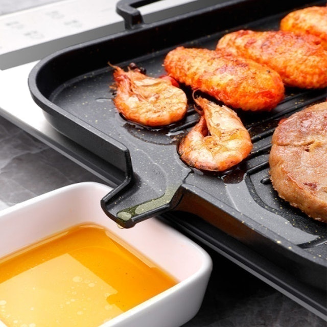 Non-stick Aluminum Alloy Grill Pan 3