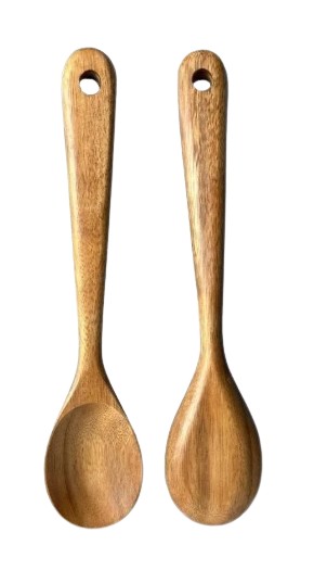 Long Handle Cooking Spoon Acacia Wood Utensil	  1