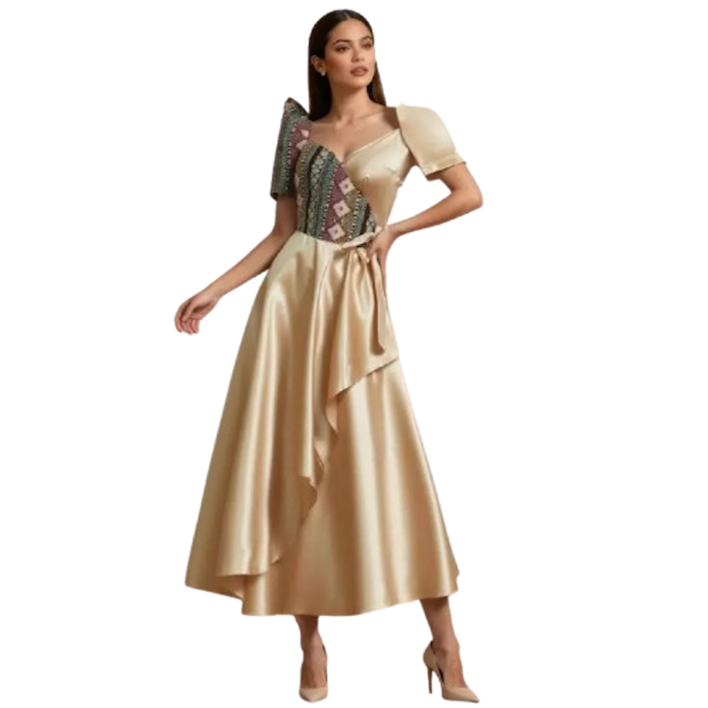 Modern Filipiniana Dress 1