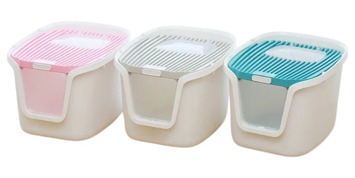 Fully Enclosed Large Cat Litter Box 3