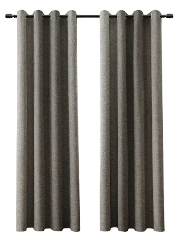 Cashmere Full Blackout Curtain with Grommet Rings 1