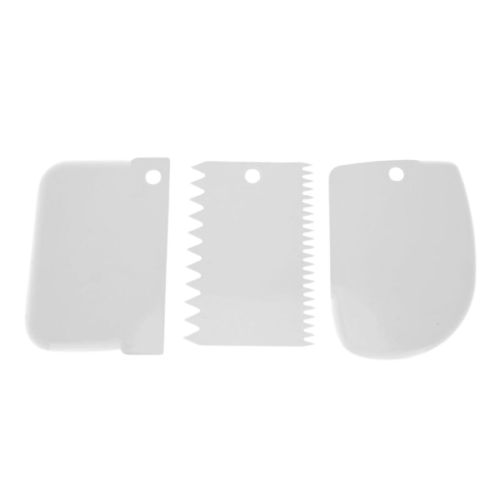 Plastic Icing Scraper and Edge Smoother Kit 1