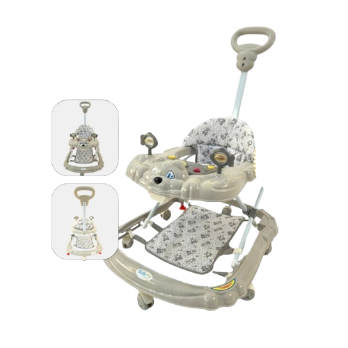 Walker with 2 Stopper, & Pusher Footrest 1