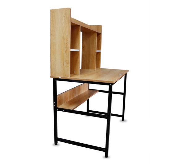 Vanna Computer Table with Shelves 2