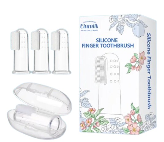 3 pcs Baby Finger Brush Silicone	  1