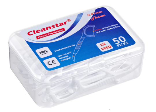 Dental Floss Pick Dual Flosser Box	 1