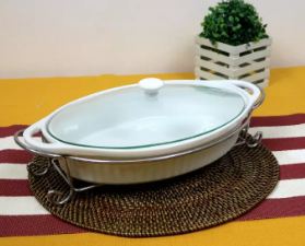 Majestic Oval Ceramic Baking Dish 2