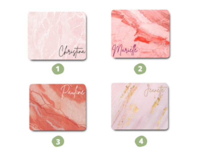 Personalized Marble Mouse Pad 2