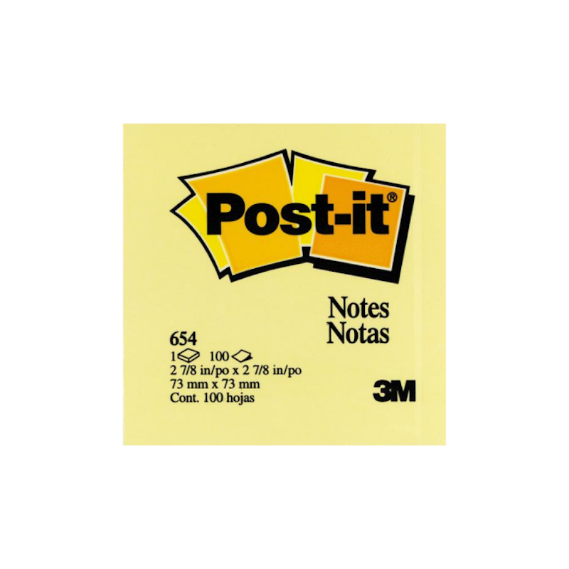 Post-It Sticky Notes Yellow 1