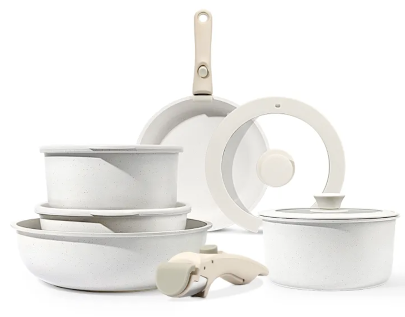 Nonstick Cookware Set Ceramic Rock Pan 1