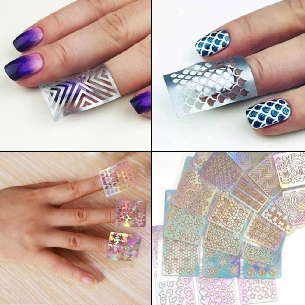 Self-Adhesive Hollow Nail Sticker  1